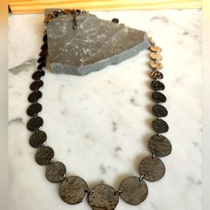 Vtg Joan Rivers Gunmetal Colored Necklace. EUC.  GORGEOUS